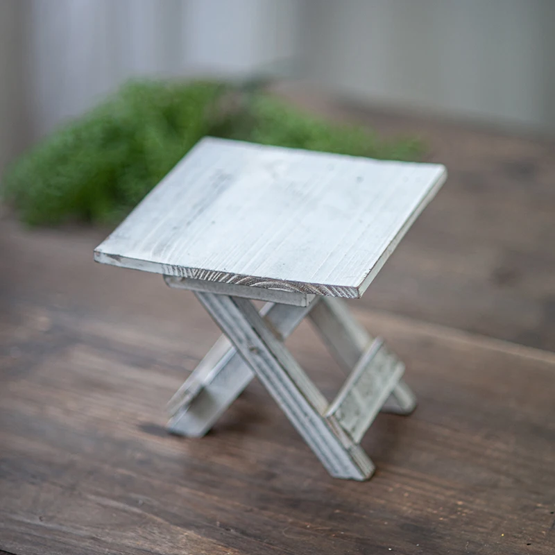 

Newborn Photography Props Baby Furniture Wood Vintage Side Table Accessories for Bebe fotografía Photo Shooting Babies Items