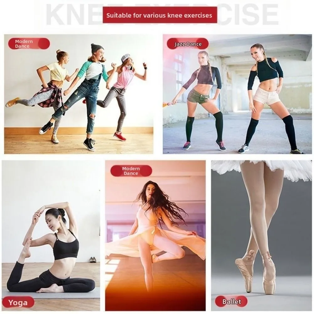 

1Pair Anti-collision Sports Dance Knee Pad Sponge Non-Slip Knee Protector Support Soft Breathable Thickened Knee Braces