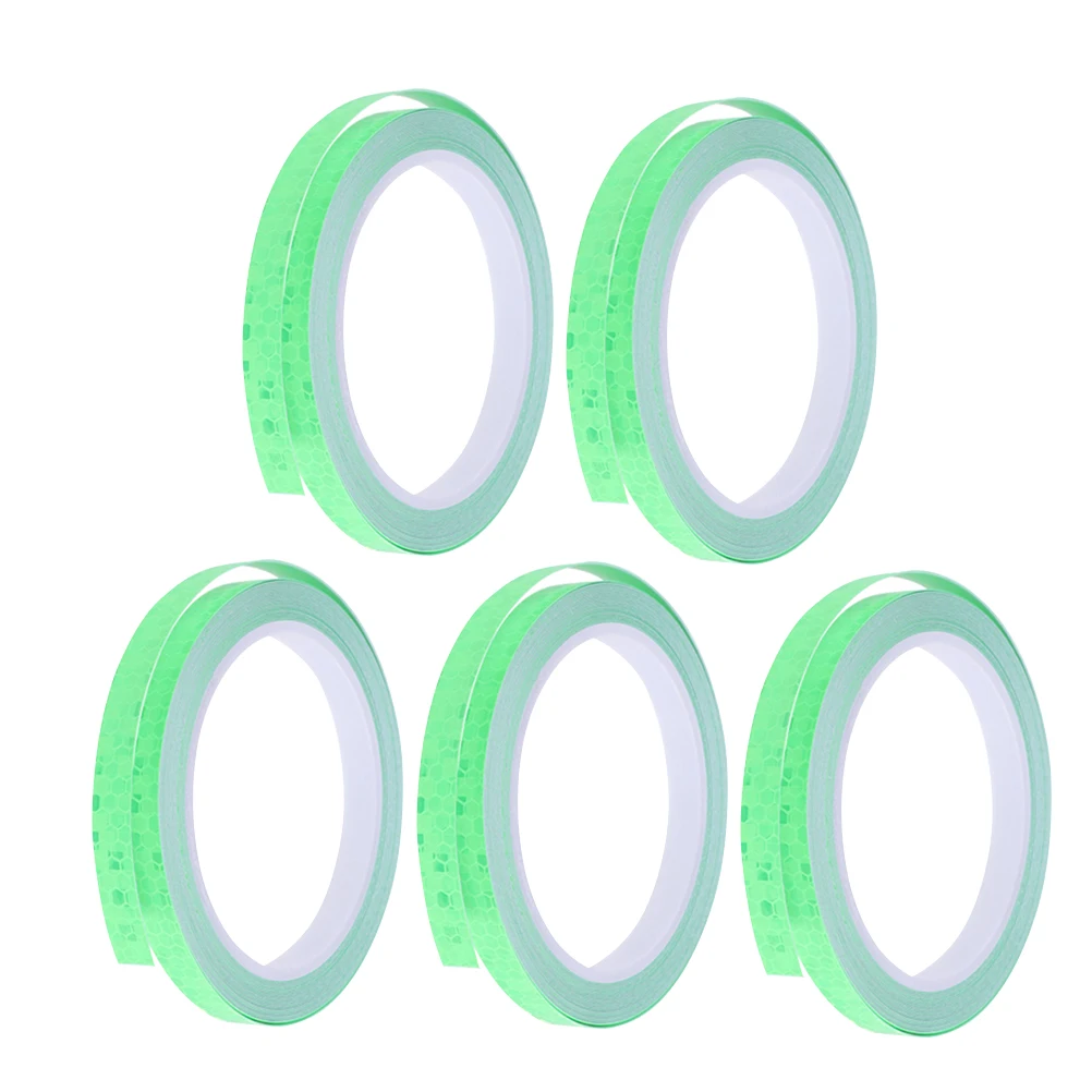 

5 Pcs Reflective Stickers for Bike Wheel Motorcycle Rims Tape Night Riding Safety Decoration Waterproof Durability