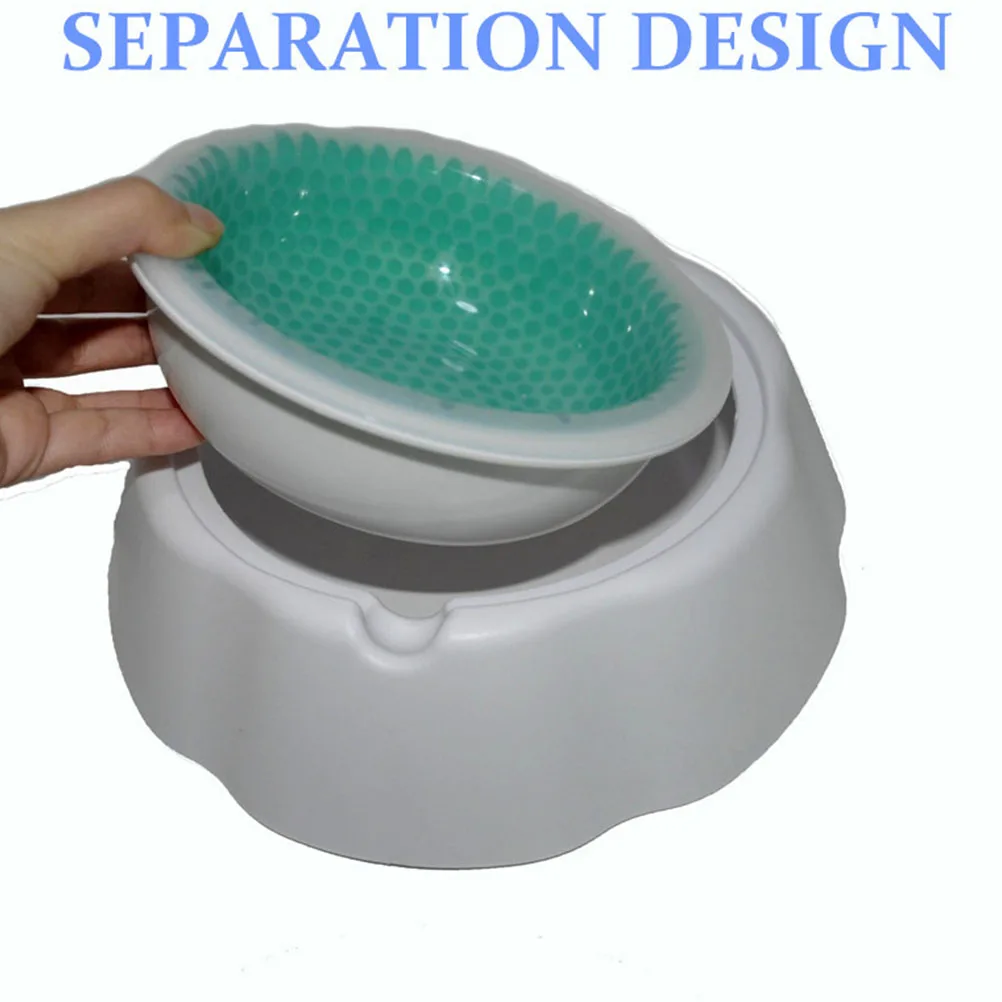 

Pet Bowl For Cats Smooth Easy Clean Condensate Beads Cool Dog Feeding Bowl Summer Drinking Supply Plastic Pet Feeder Indoor Use