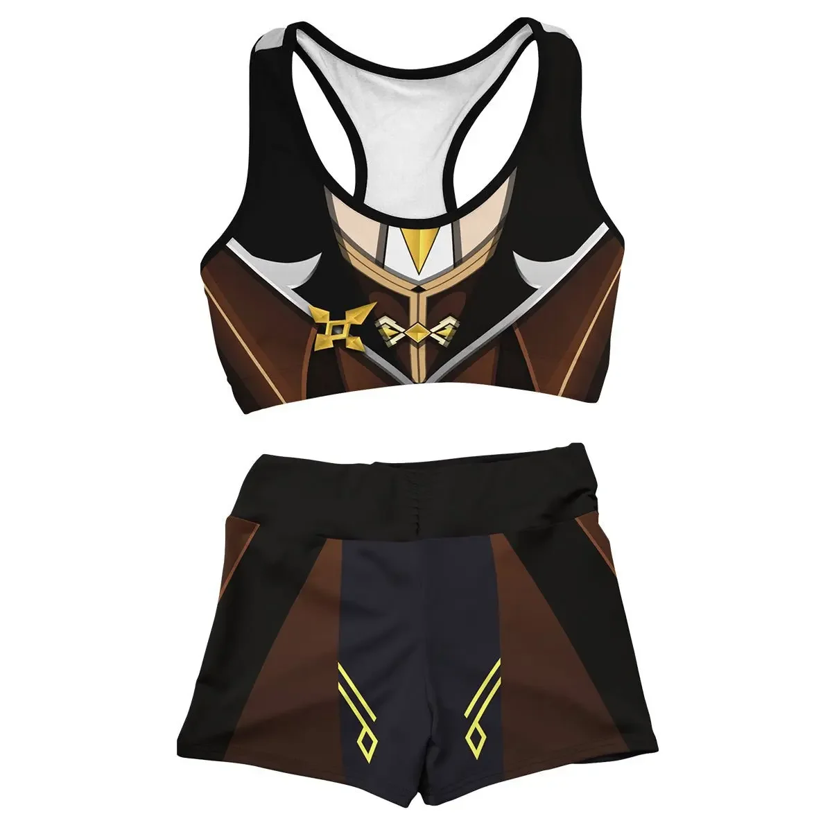 Genshin Impact Cosplay Kostüm Beelzebul Kaedehara Kazuha Cosplay Badeanzug Frauen Sommer Bade bekleidung Yoga Running Sportswear