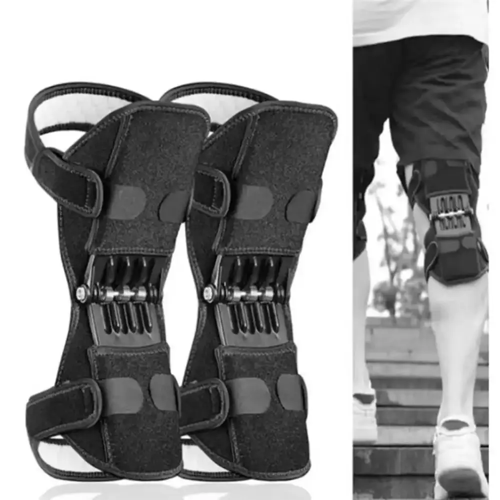 1/2PCS Rebound Spring Knee Protection Boosters ระบายอากาศได้ดีไม่ลื่นสนับเข่าบูสเตอร์แบบคงที่เข่าแขนกีฬา