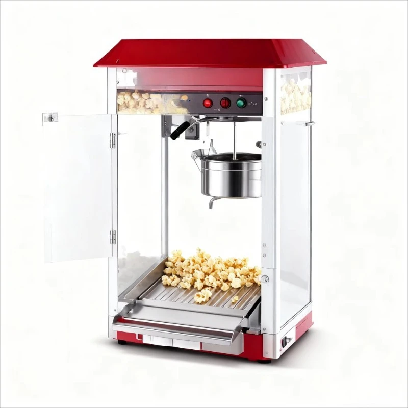 The new popular popcorn machine is electric 1.4kW for use in cinemas and restaurants