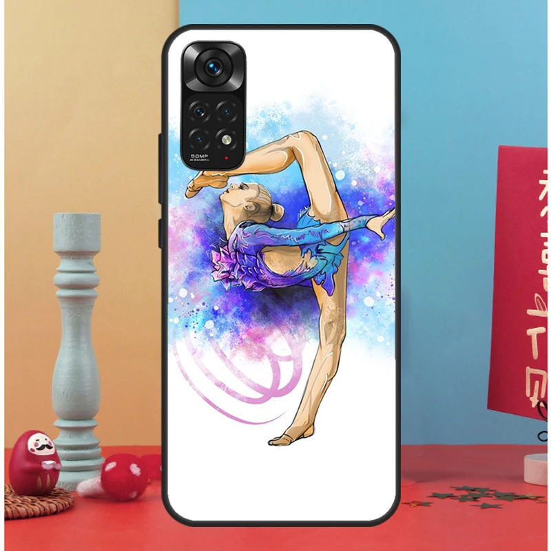 Gymnastics Oil Painting For Xiaomi Redmi Note 10 Pro Case Cover For Redmi Note 11 Pro 10A 10C 9 8T 9S 10S 9T 9A 9C Case image 4