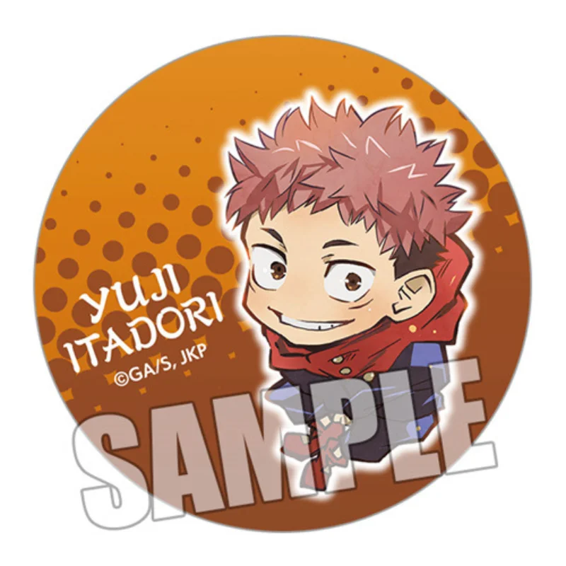 Itadori Yuji Gojo Satoru Fujikura Megumi Kugisaki Raichi Popular Anime Badges Secondary Peripherals Lapel Pins for Backpacks