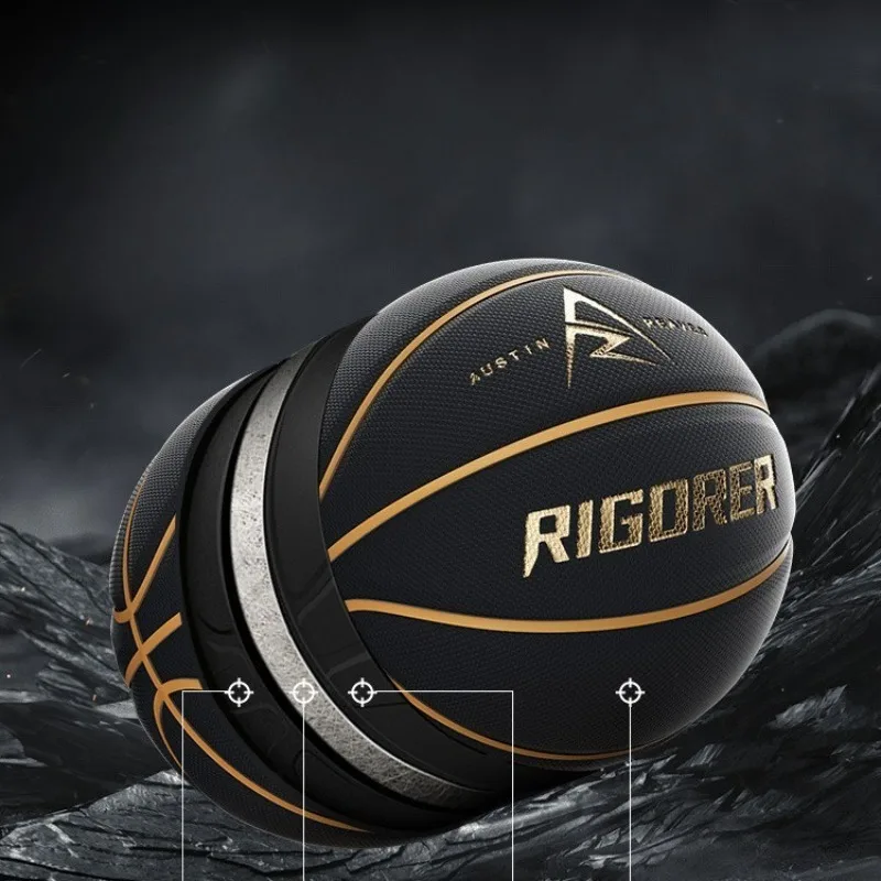 Tamaño exterior interior del baloncesto de la PU absorbente de humedad 7 #   Baloncesto estándar antideslizante y resistente al desgaste