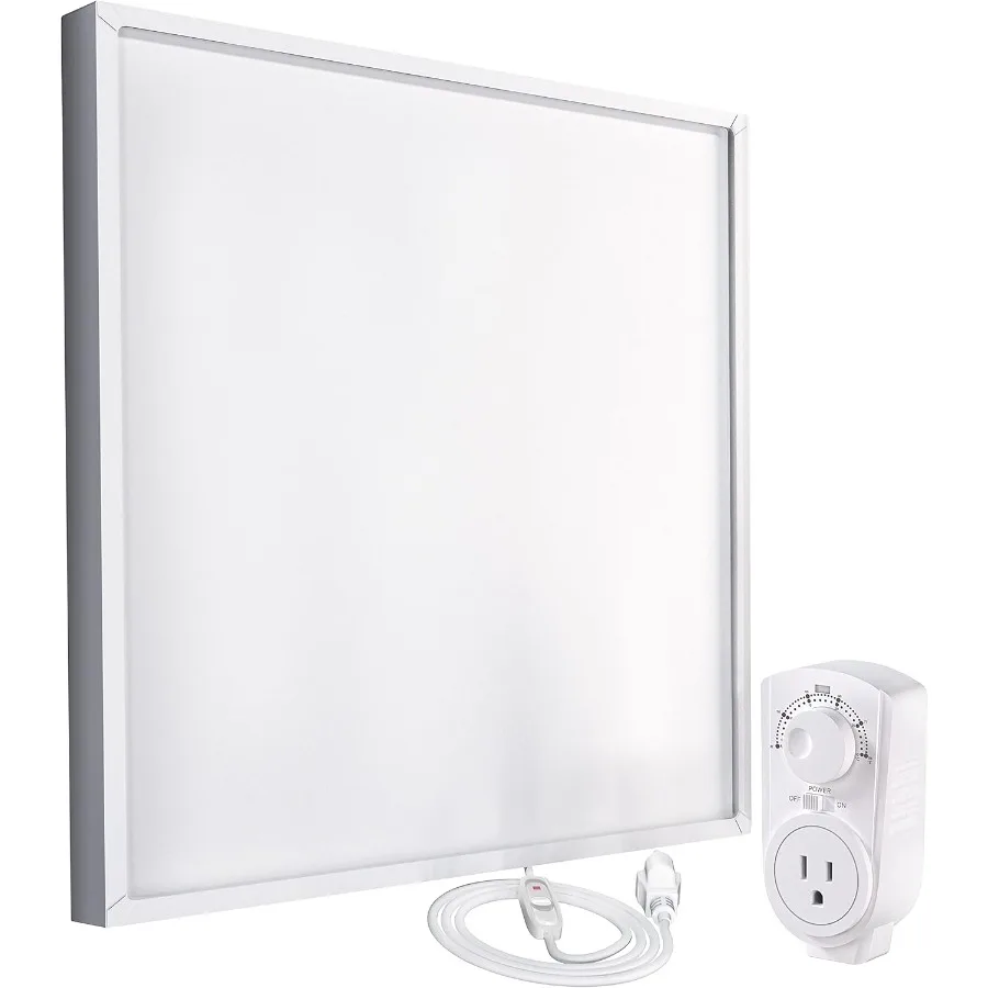 

400W Infrared Wall Heater with Plug-in Thermostat for Efficient Room Heating in Living Rooms Bedrooms and Home Offices Offers R