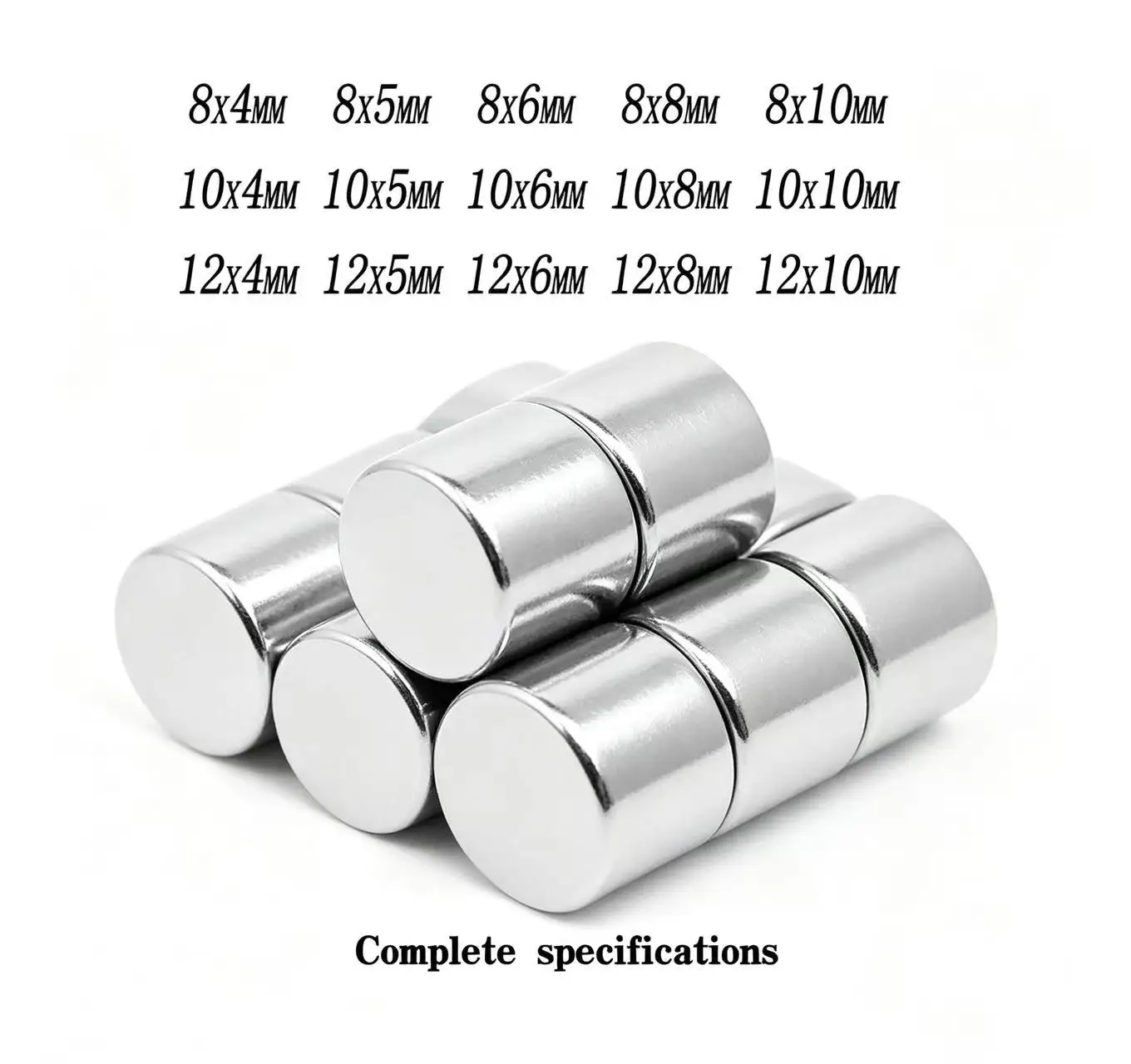 8x5MM Round Powerful Neodymium Magnet 8x4 10x5 Permanent NdFeB Strong Magnets Disc 8*6 12*6 12*8 10x6 10*8 10x10 12x4 12x5 12x10