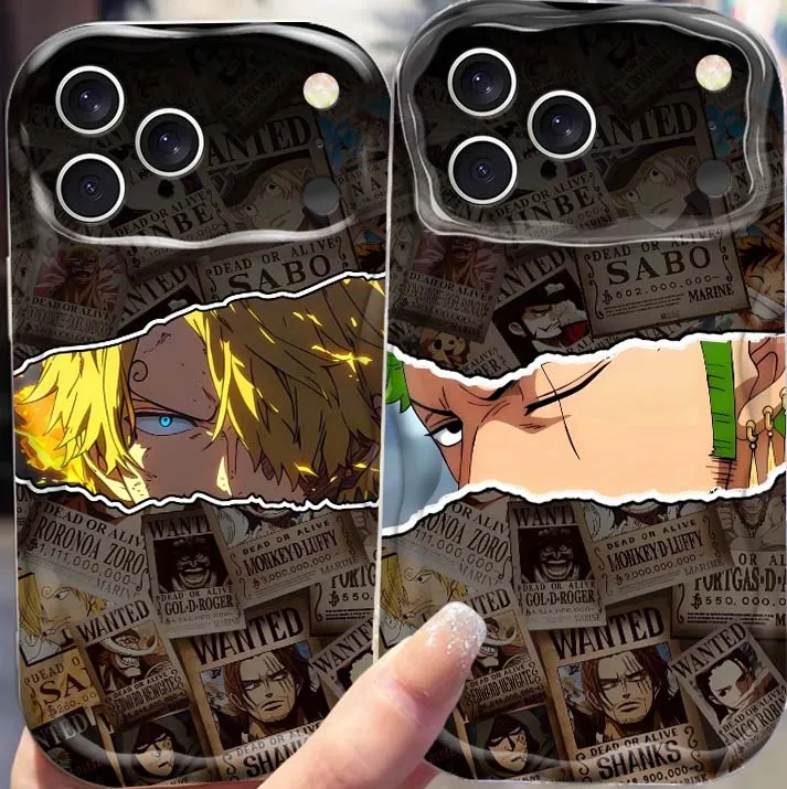 

Anime One Piece Zoro Sanji For Apple iPhone 17 16 16E 15 14 13 12 11 XS X Pro Max Plus Wave Oil Cover Soft Funda Phone Case