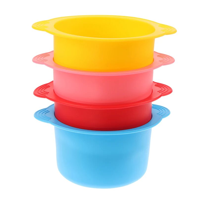 Wax Warmer Replacement Silicone Bowls With Stirring Stick Heat-resisting Hair Removal Wax Non-Stick Pan Hair Removal Beauty