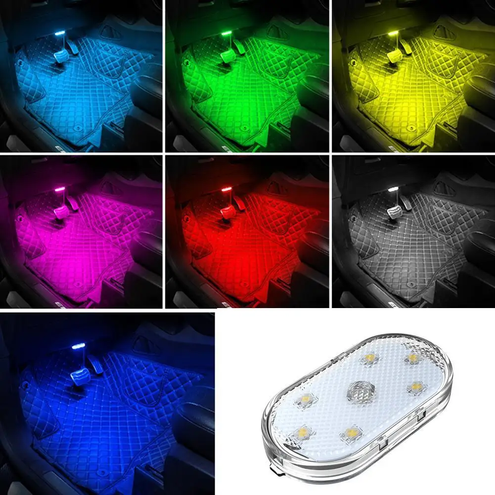 Universal Car Light Touch Sensor USB LED Ambient Lights For Car Wireless Colorful Atmosphere Lamp Auto Interior Decoration