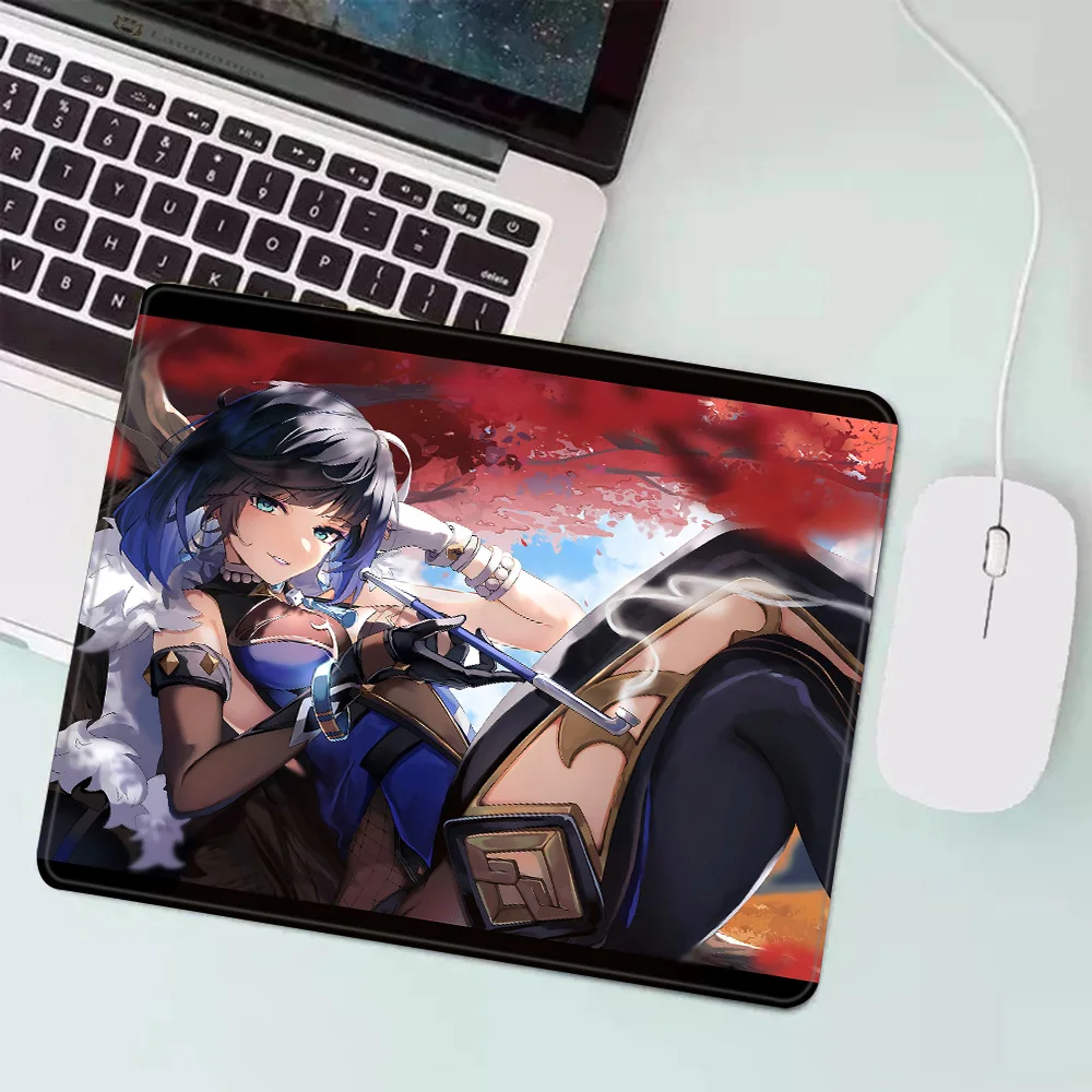 Yelan Genshin Impact Gaming Mouse Pad XS Small Mousepad For PC Gamer Desktop Decoration Office Mouse Mat Deskmat Rug