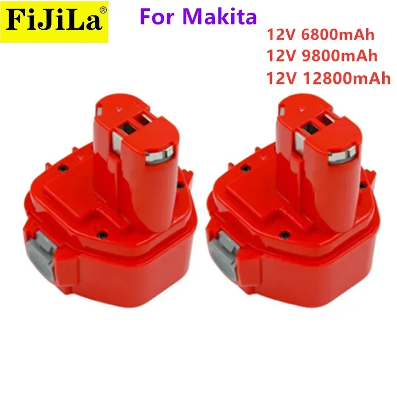 PA12 12V12800mAh Ni-MH Replacement Battery for Makita 12v 1220 1233 1201 1222 1223 1235 6227D 6313D 6317D 6223D Cordless Battery