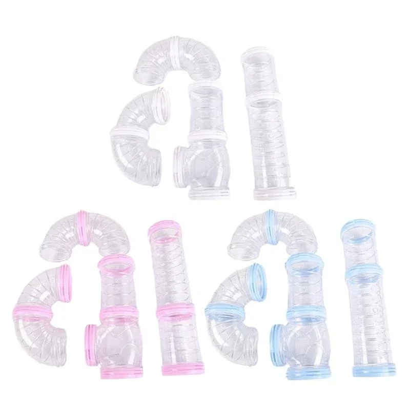 Túnel Gerbil Túnel Diy Tubo Clear Monte Túnel Diy Adequado para Túnel Clear para Adesortos Mouse da gaiola hamster