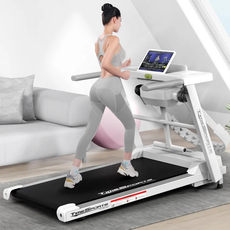 

Маленькая многофункциональная складная беговая дорожка для домашнего спортзала, бесшумный электродвигатель для ходьбы и скалолазания, ручной складной ЖК-дисплей