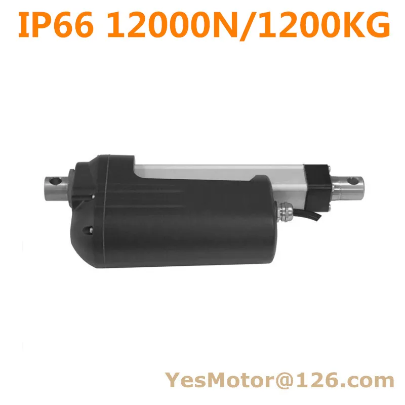 

Customized waterproof linear actuator actuador lineal motor metal gear 50/100/150mm stroke 12000N/1200KG free bracket