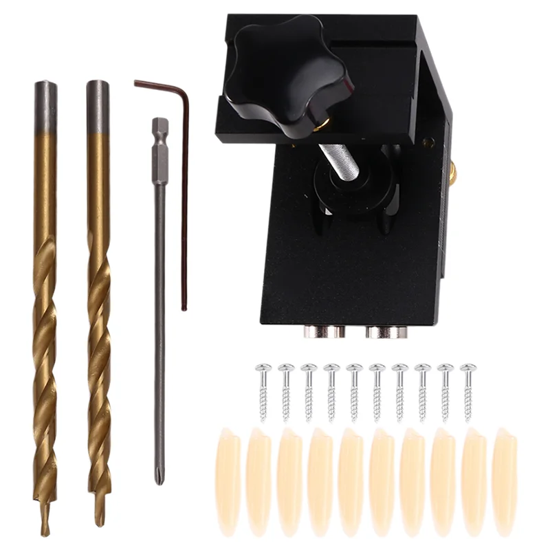 

ABKS-деревообрабатывающий зажим для карманных отверстий, зажим для карманных отверстий, приспособление для карманных отверстий, система открывания отверстий, инструмент для дерева, черный