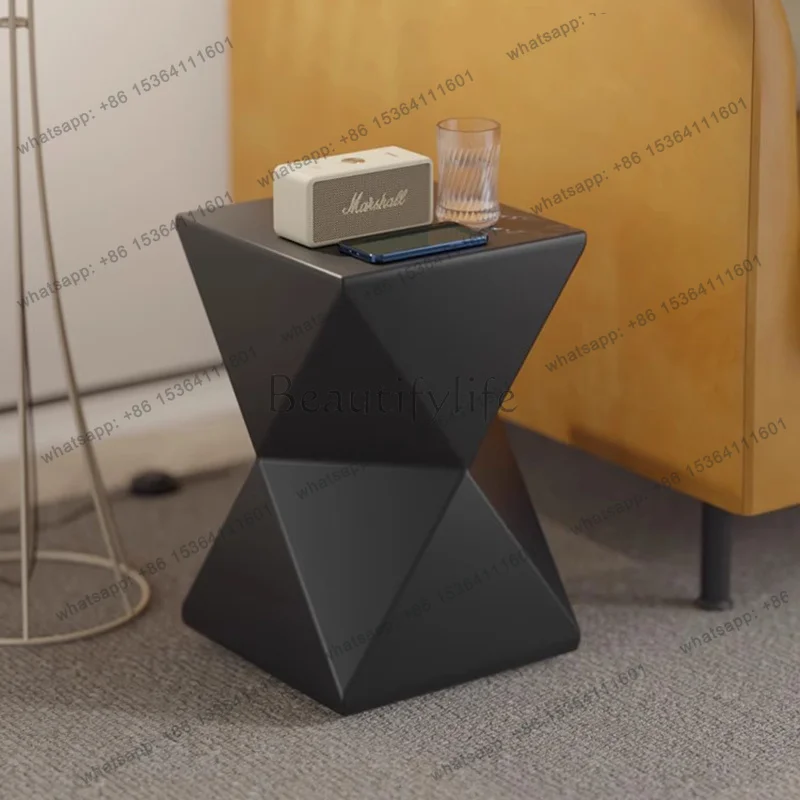 Customizable Minimalism Italian Side Table Nordic Originality Design Cement Art Coffee Table Luxury Home Furniture Tavolino Da S