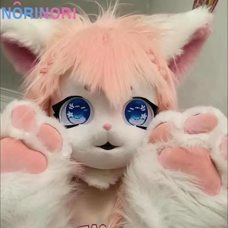 Fursuit Kigurumi Headsets Furry Cosplay Costumes Comiket Furries Rubbit Doll Cat Comiket Furries Doll costumes Animal