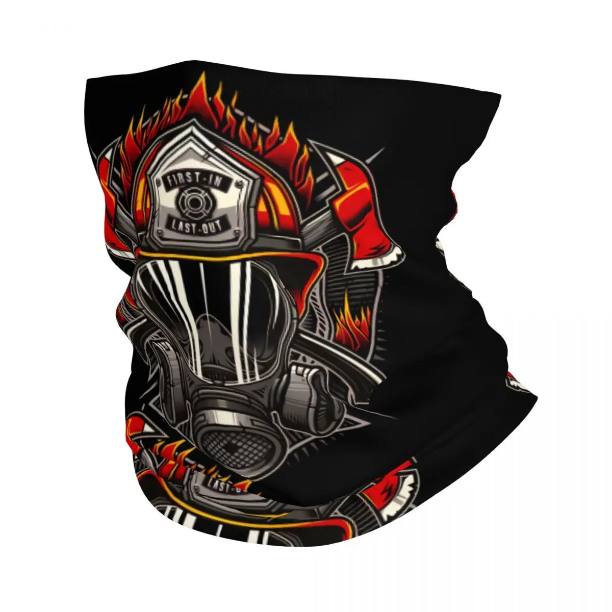 Fire Rescue Neck Gaiter Face Scarf Cover Neck Gaiter Men Women Bandana Scarf Thin Summer