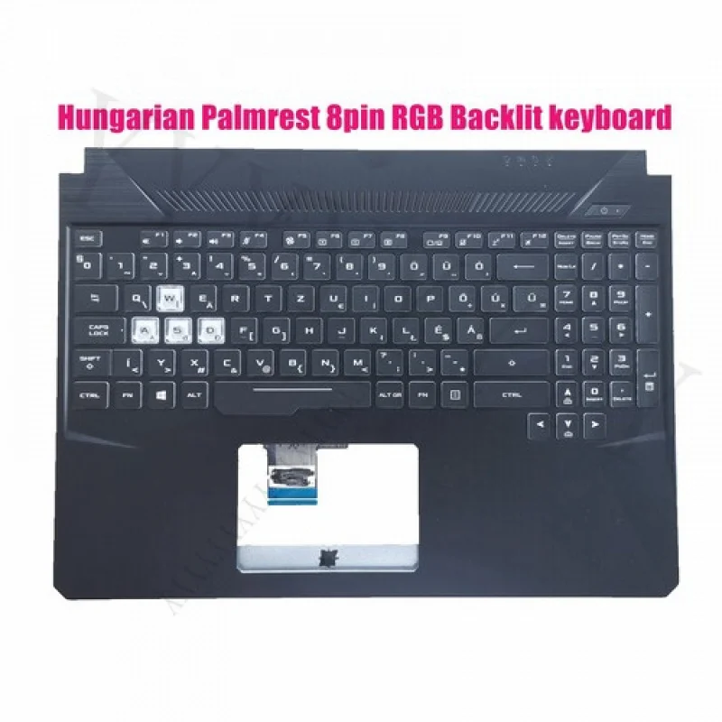 

Y + угорский упор для рук, 8-контактная клавиатура с RGB-подсветкой для Asus FX505D FX505DY FX505G