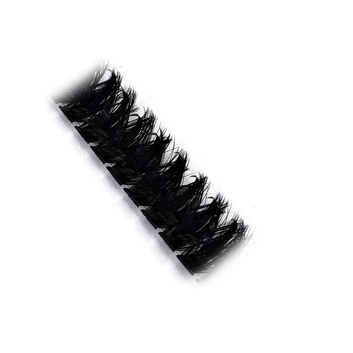 HBZGTLAD Vorgefertigte Fox-Eye Fluffy Lashes Manga Wimpernbüschel Natürliche Katzenaugen-Wimpern mit Spitzen-Wimpernbüscheln und unteren Wimpern – Detail 20