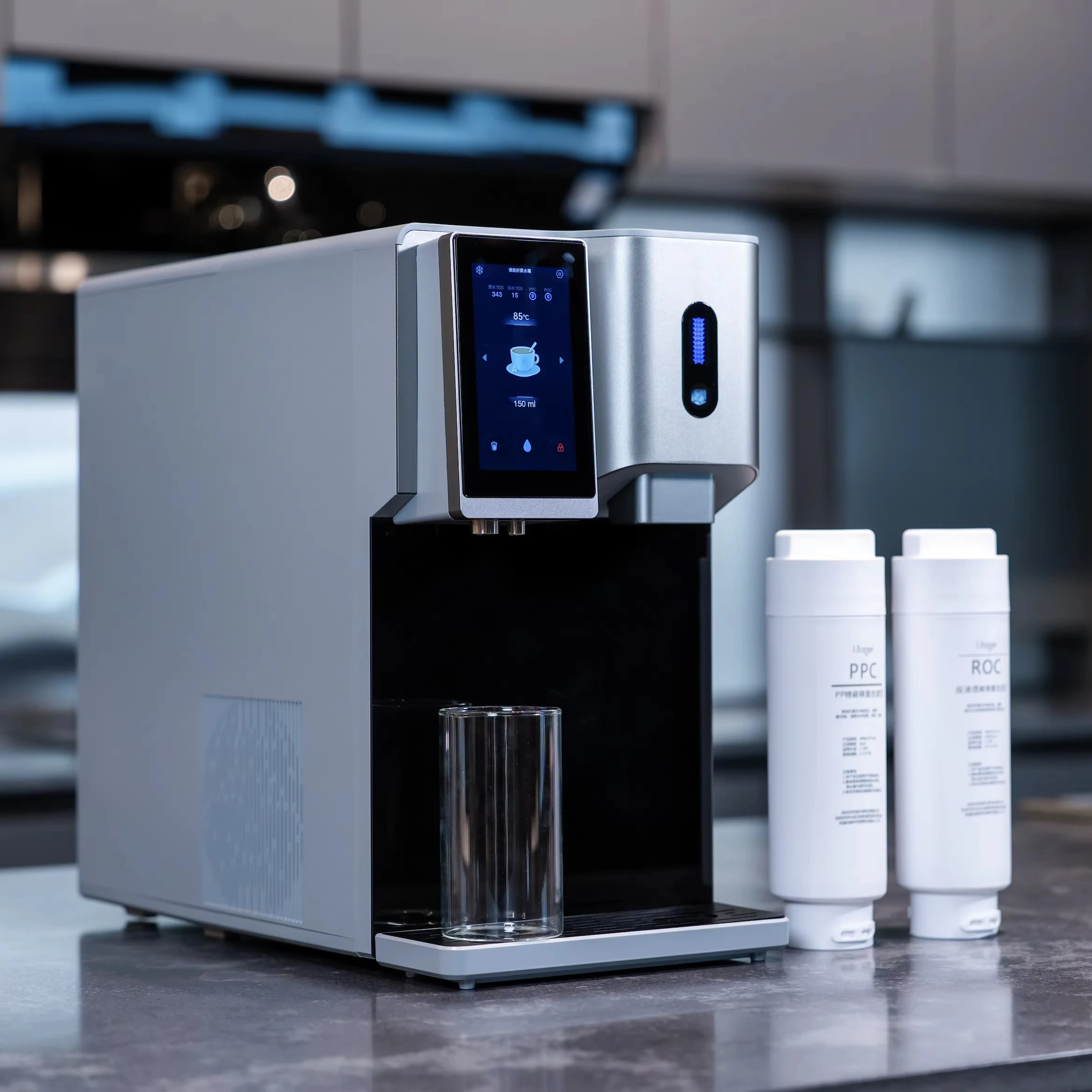 Portable Electric RO Countertop Water Dispenser Ice Maker Instant Hot/Cold  Ice Water 5