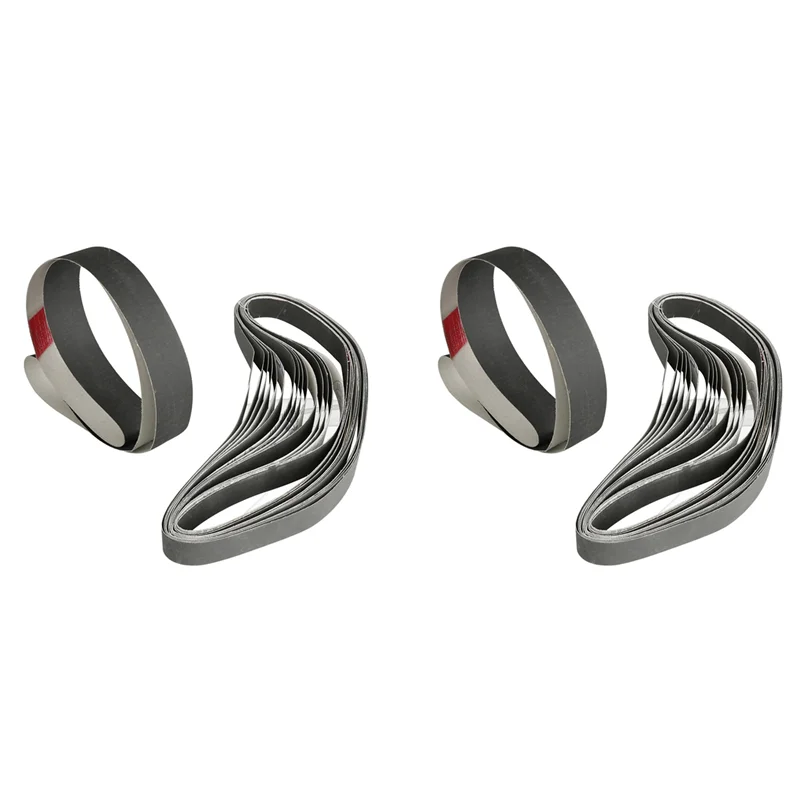 

A98E-30PCS 1 Inch X 30 Inch 600/800/1000 Grit Sanding Belts Grinding Polishing Aluminum Oxide
