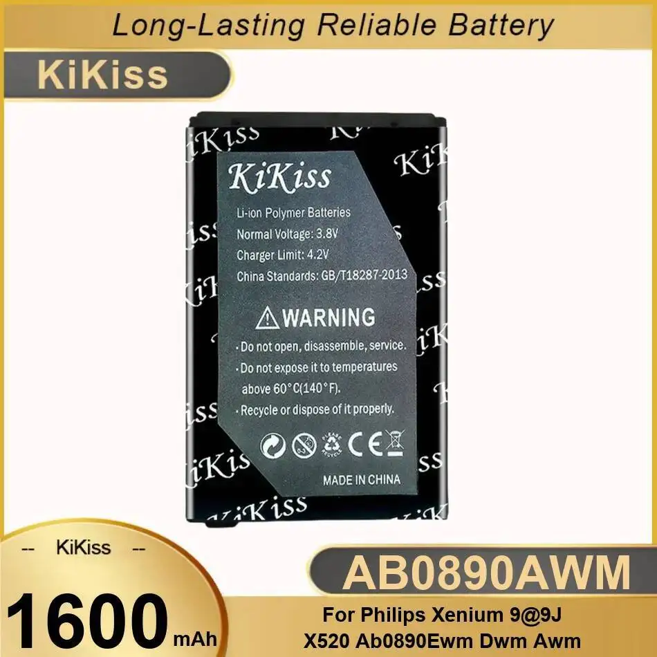 

Reliable Power Supply AB0890AWM For Philips Xenium X520 1600Mah Mobile Phone Battery