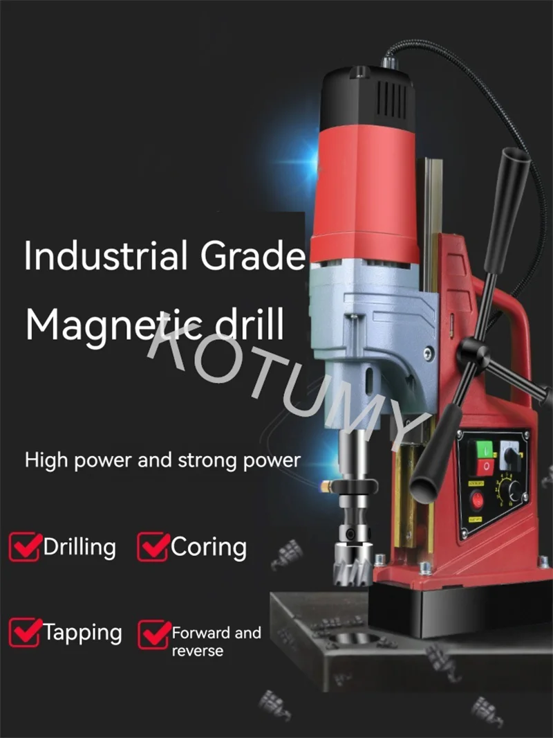 Industrial Grade Portable Magnetic Drilling Rig Magnetic Drill Press Electric Mag Bench Tapping Drilling Rig Machine For Enginee