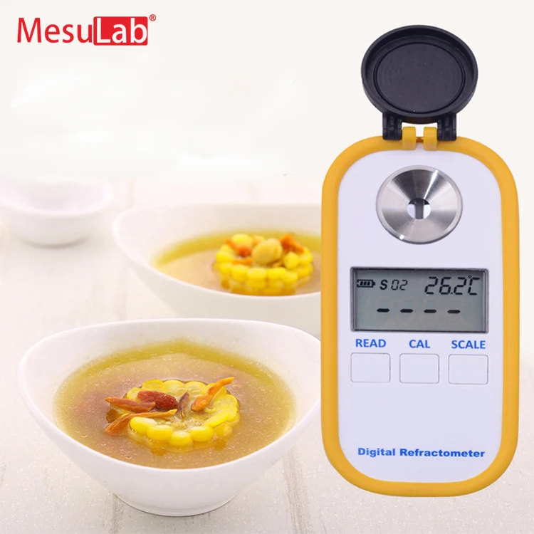 MesuLab 0-90 handheld sugar fruit autorefractometer brix meter gauge tester portable digital auto refractometer lab price