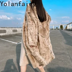 Real Sheepskin Coat High-end Soft Little Lake Sheep Fur Jackets for Women 2024 New Winter Luxury Long Fur Coats Two-sided Wear