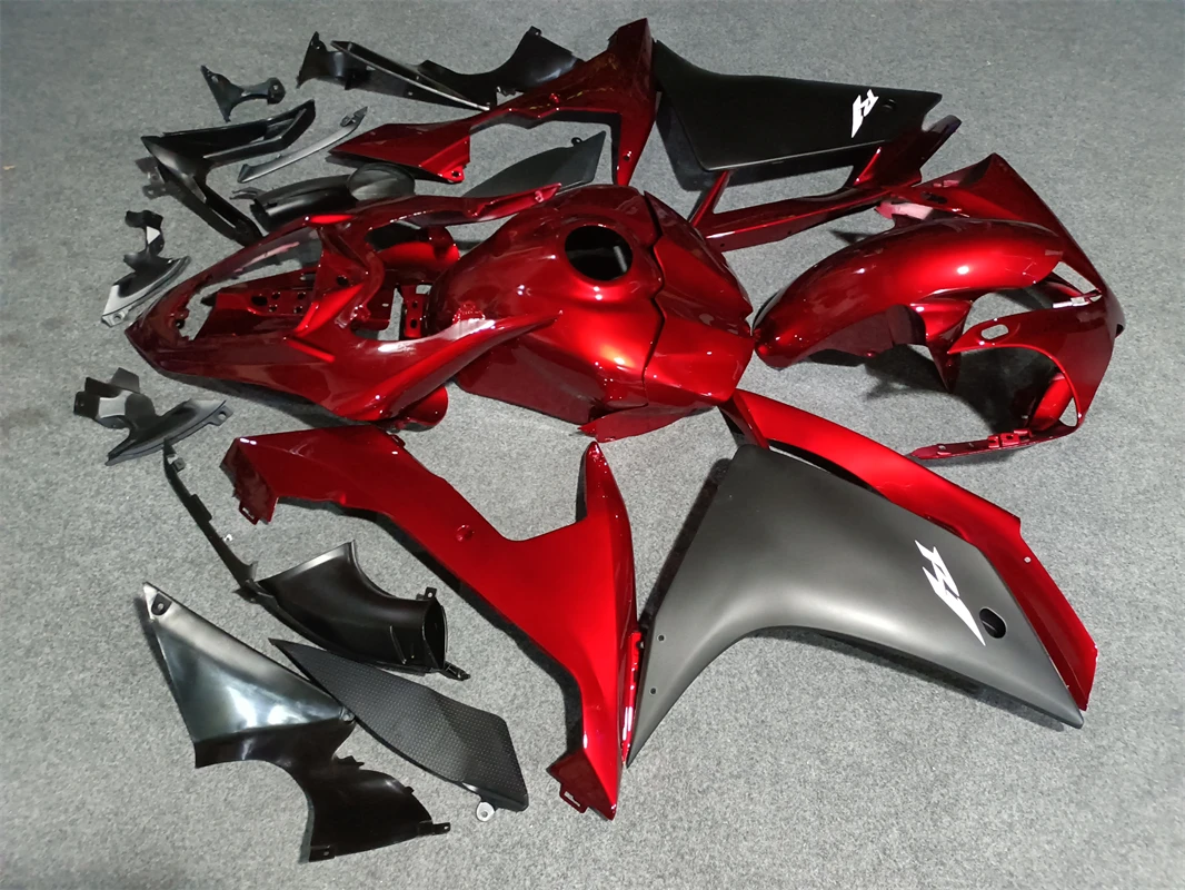 Injection Mold New ABS Fairings Kit Fit for YAMAHA YZF-R1 2007 2008 07 08 R1 Bodywork Set Red black