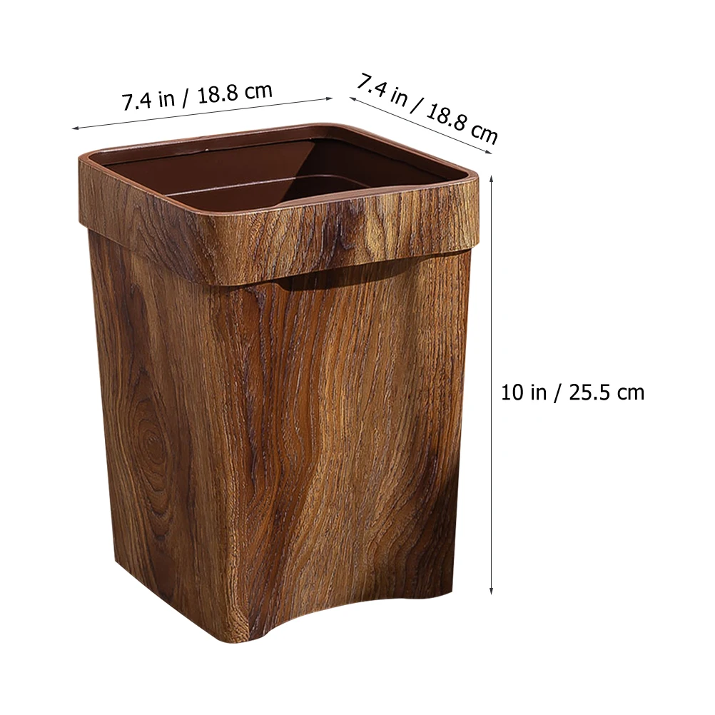 

Large Capacity Plastic Garbage Office Trash Bin Waste Container Kitchen Bathroom Rubbish Bin Household Storage