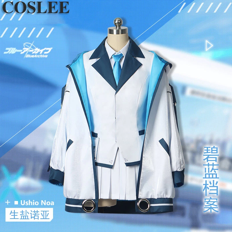 COSLEE [S-3XL] Blue Archive Ushio Noa Cosplay Costume JK Uniform Dress Game Suit Halloween Party Outfit Custom Made New 2023