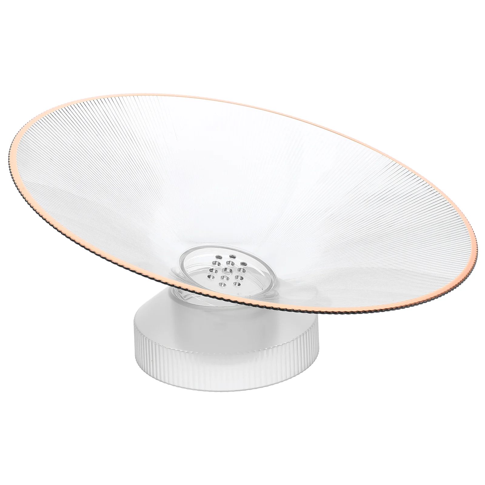 

Exquisite Serving With Draining Hole Detachable Design Self-Draining Fruit Plate Snack Dessert Holder Bathroom Toiletries