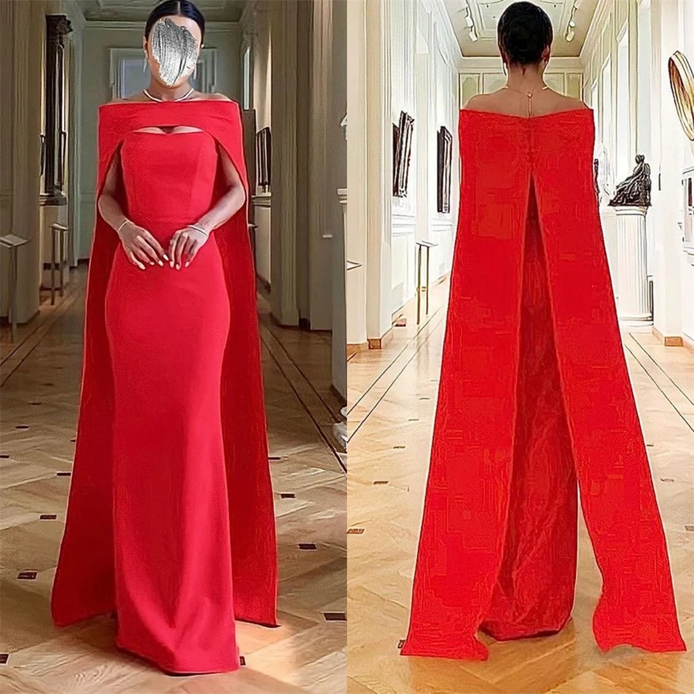 

Exquisite Off-the-shoulder Sheath Cocktail Skirts Satin Occasion Evening Gown vestidos de ocasión formales