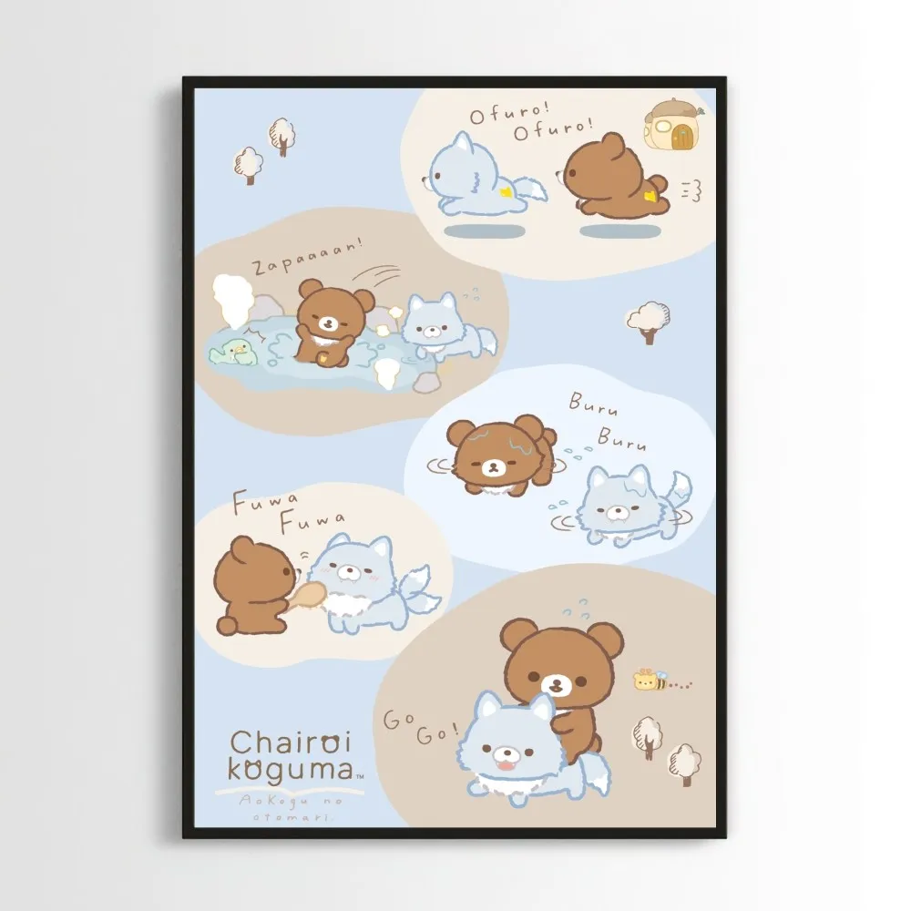 Rilakkuma Poster Prints Wall Pictures Living Room Home Decoration