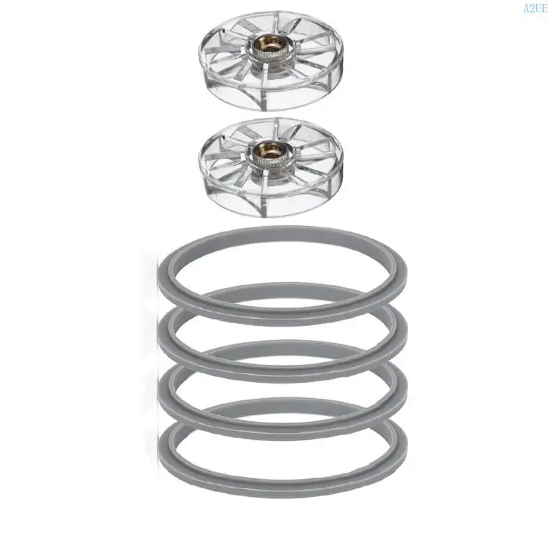 A2UE набор из 6 силиконовых уплотнений и аксессуаров с прозрачным колесным блендером