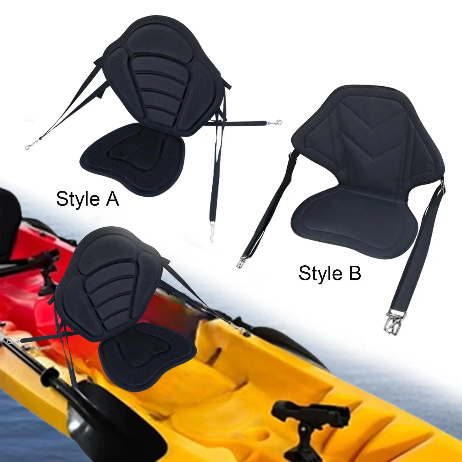 Kayak Seat, Paddle Board Seat, Comfortable Backrest Support, Canoe Backrest Seat, Boat Seat Cushion, for Canoeing Accessories