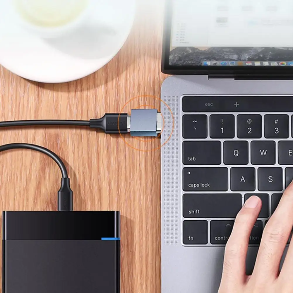 Usb-C Stecker Auf Usb-A Stecker Otg Adapter C Männlichen Zu EINEM Weiblichen 3D Ellenbogen Konverter Für lade Daten Übertragung