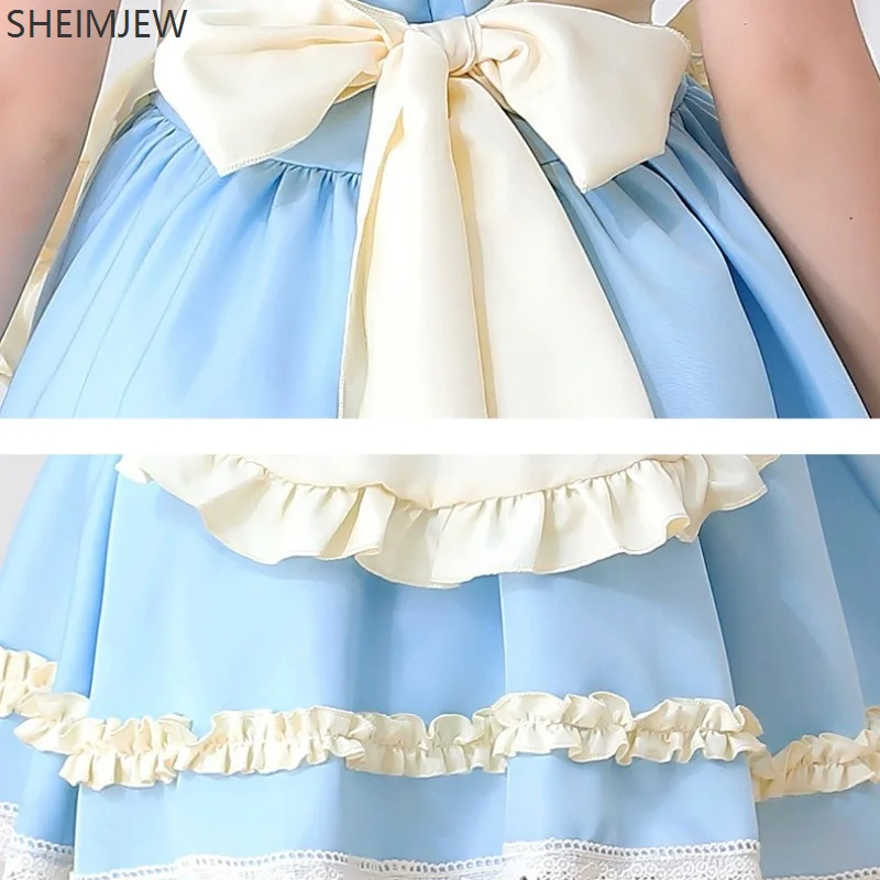Children's Alice Girls Maid Costume Baby Pastoral Cute Lolita Dress Set Carnival Party Cosplay Princess Performance Costume 2025