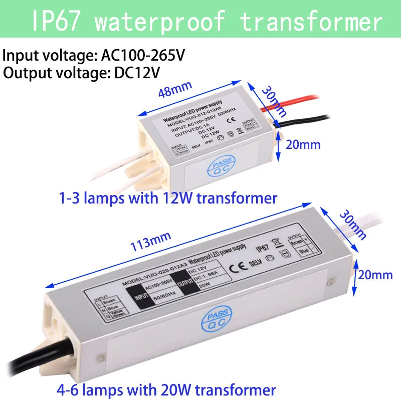 Imagem -03 - Mini Refletor Led com Transformador e Dimmer Luzes de Teto Escurecimento Remoto Iluminação Rgb Palco Showcase Luz de Festa dc 12v 3w