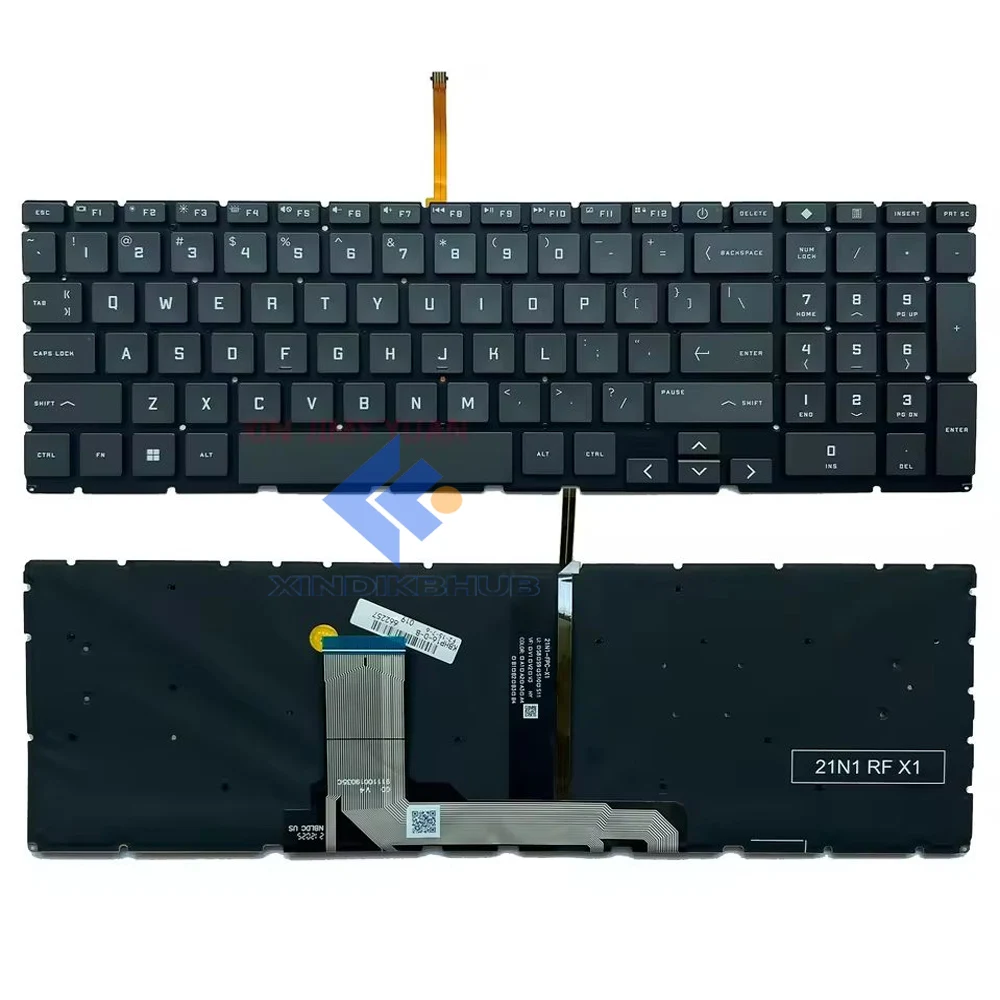 

XIN-Russian-US Backlit Laptop Keyboard For HP Victus 16-D 16T-D 16-D0010CA 16-D0013DX 16-E 16-e0504nw 16-e0097nr 15-FA 15-FB