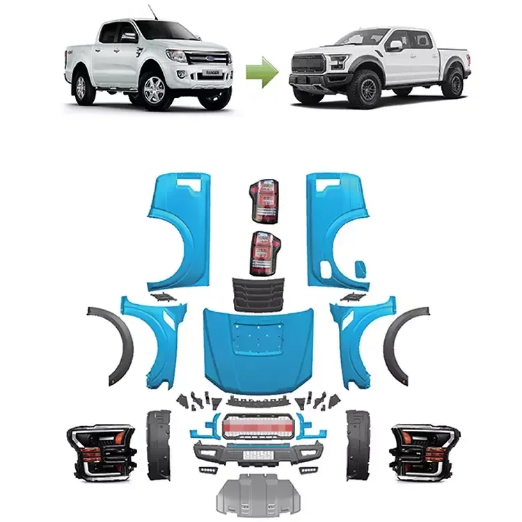 Auto Body Parts Body Kit For Ford RANGER T6 T7 T8 Pickup Truck Car Body Kit Modified Accessories