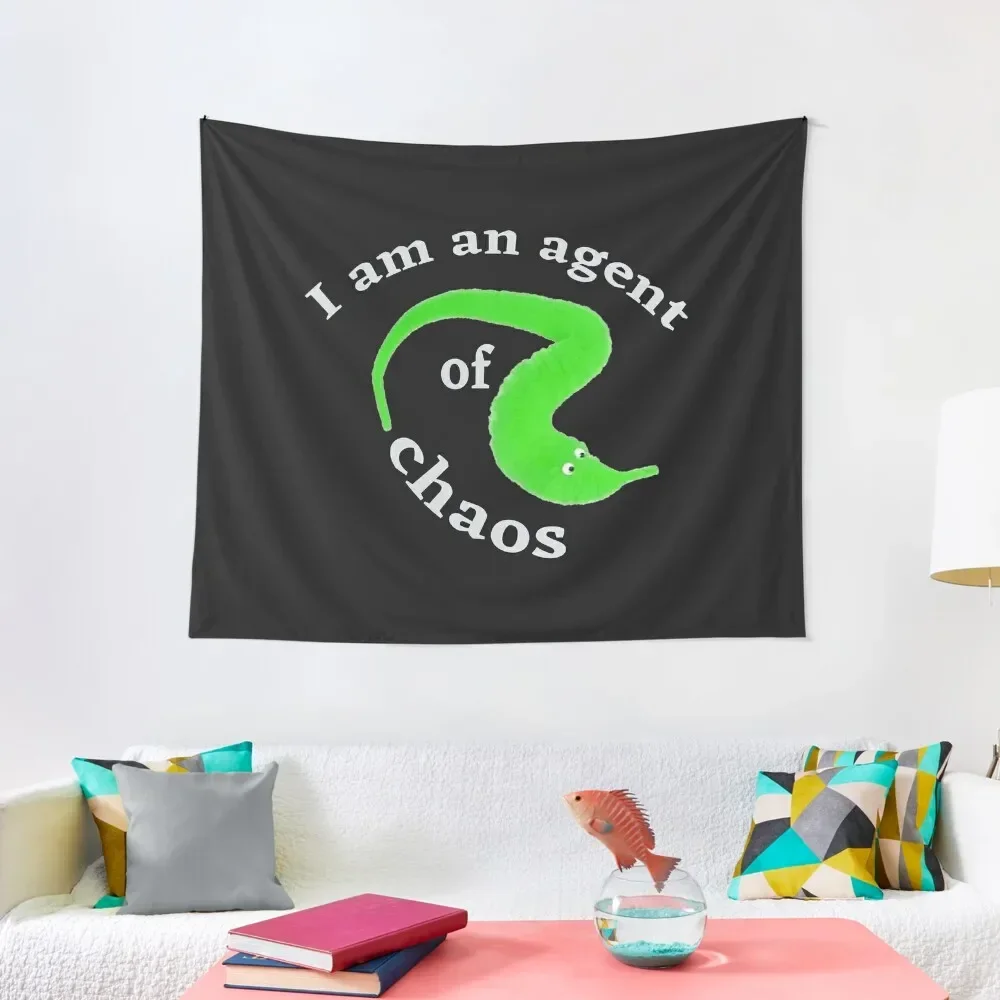 

I Am An Agent Of Chaos Funny Tapestry Room Decoration Korean Style Aesthetic Room Decors Tapestry