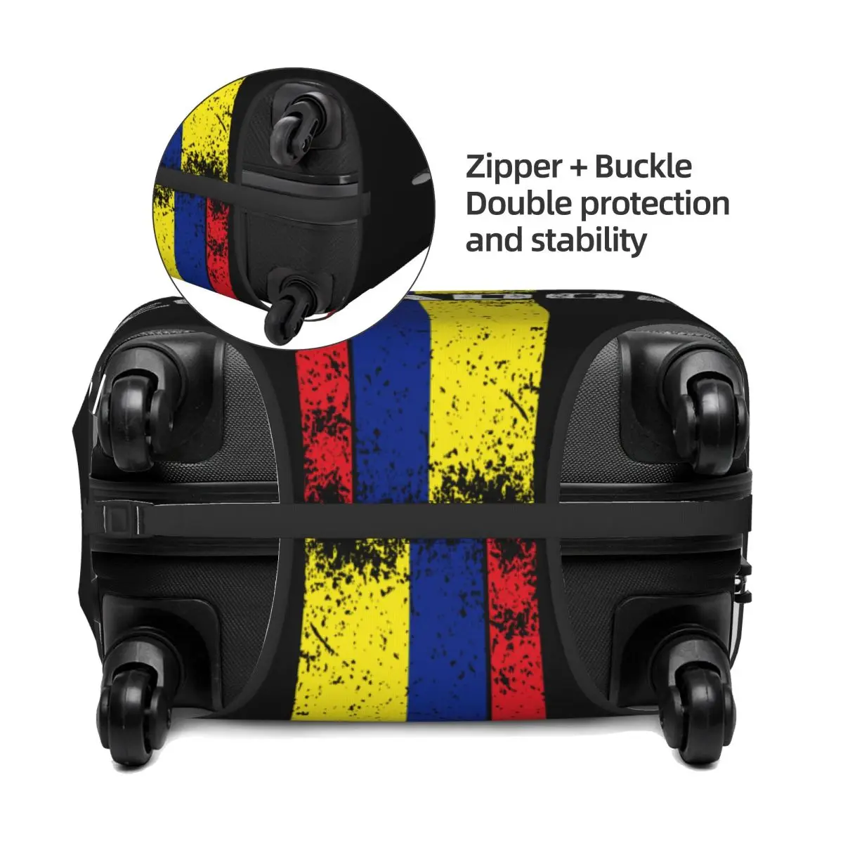 مخصص الإكوادور العلم غطاء أمتعة السفر الغبار برهان الإكوادورية الوطنية فخر غطاء حقيبة حامي صالح 18-32 بوصة