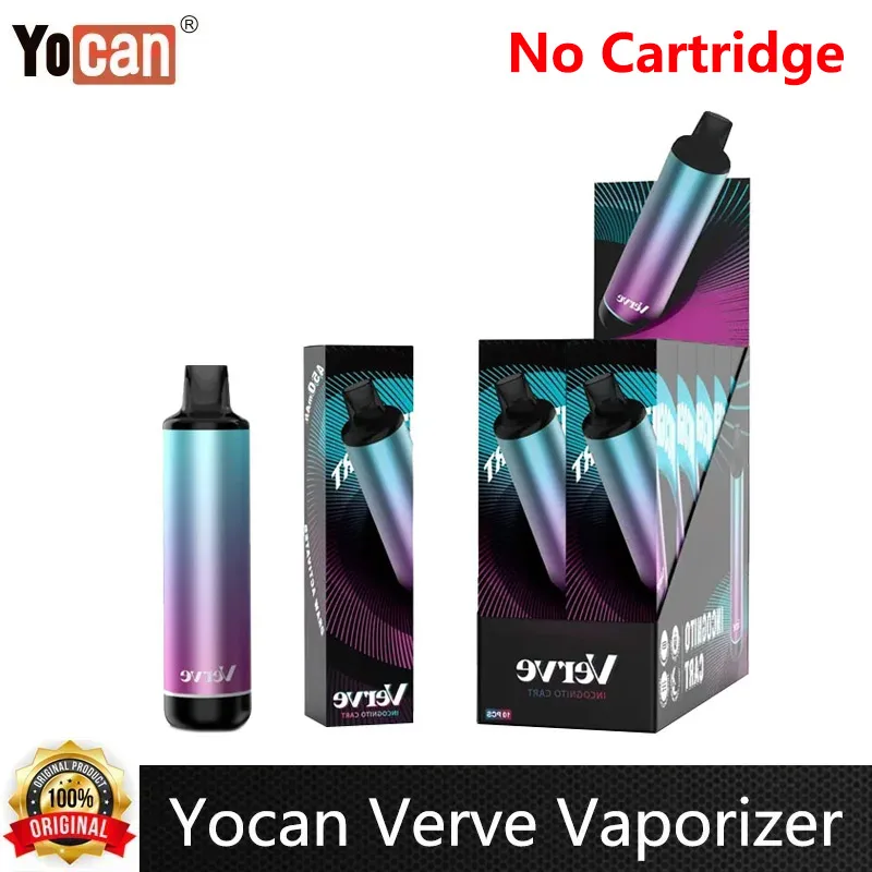 Elektroniczny papieros Oryginalny parownik Yocan Verve Vape Pen 450 mAh Bateria 2,6 V/3,2 V/3,8 V 510 Gwint Vape 510 Bateria Vape Pen