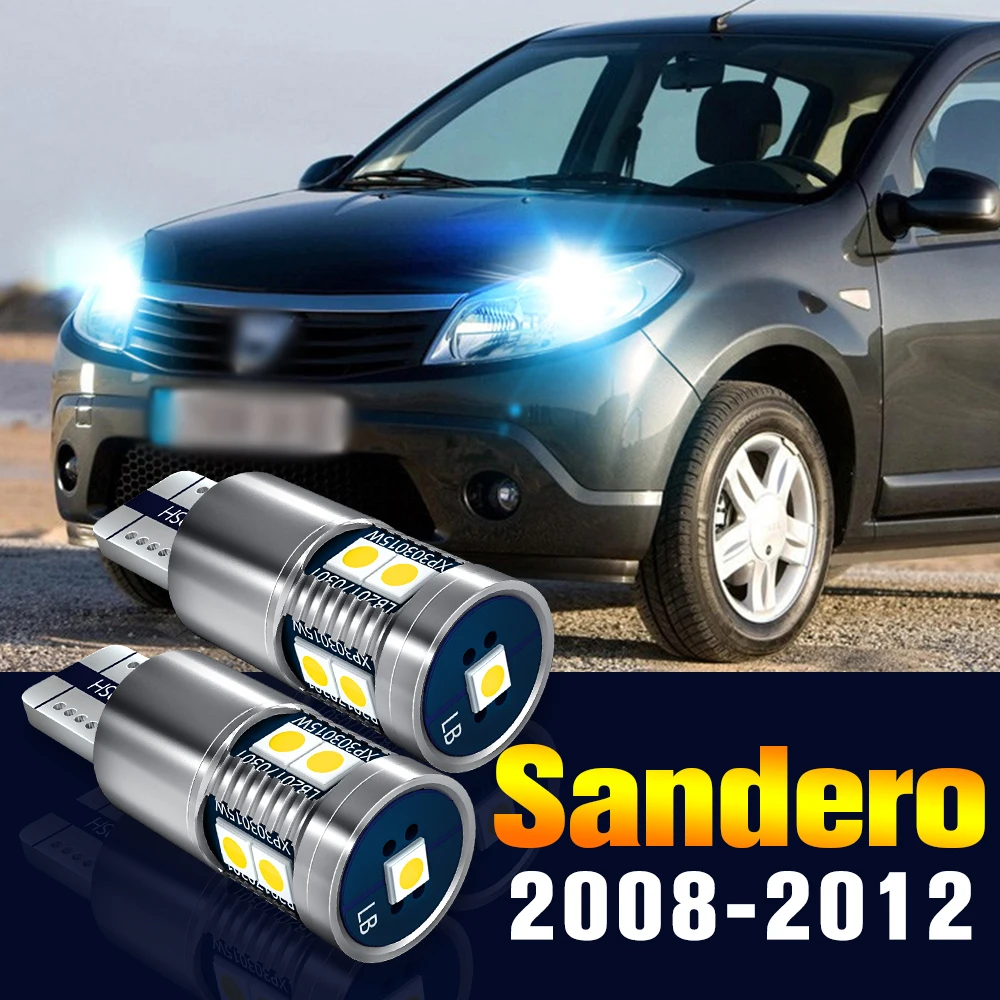 

2pcs LED Clearance Light Bulb Parking Lamp For Dacia Sandero 2008-2012 2009 2010 2011 Accessories