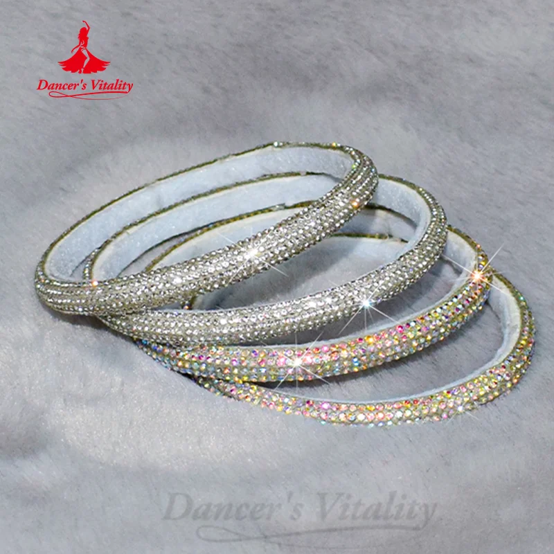 BellyDance Competition Accessory Jewelry Senior Diamond Bracelet Women Oriental Dance Modern Dancing Performance Accessories